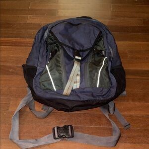 L.L. Bean Dark Blue Backpack with Black Accents